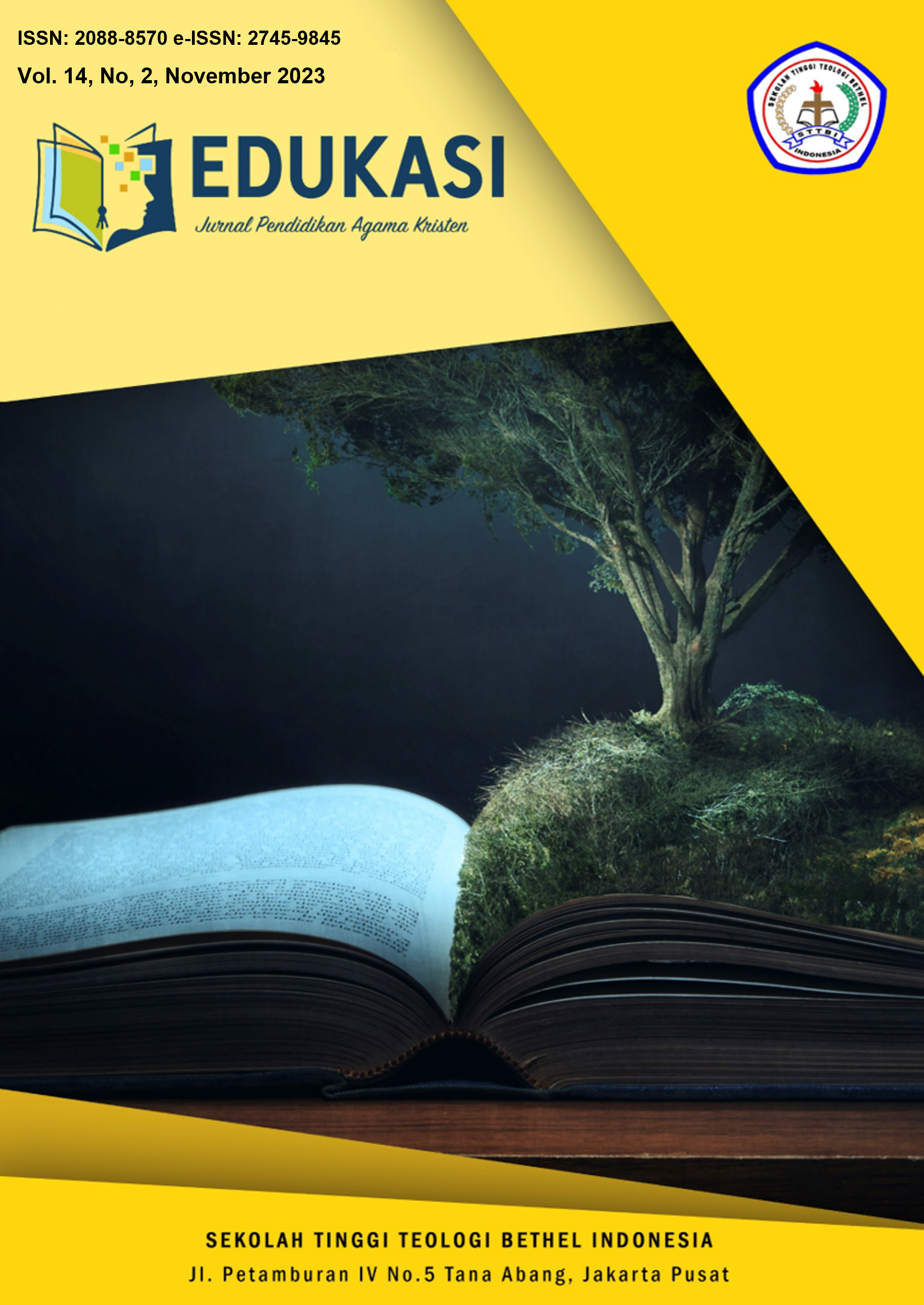 					View Vol. 14 No. 2 (2023): Edukasi: Jurnal Pendidikan Agama Kristen
				